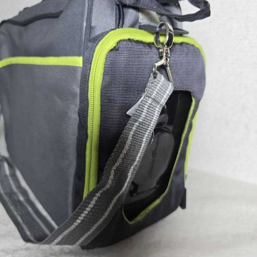 EDDIE BAUER Water Resistant Bag Green Gray & Black Large Diaper Bag